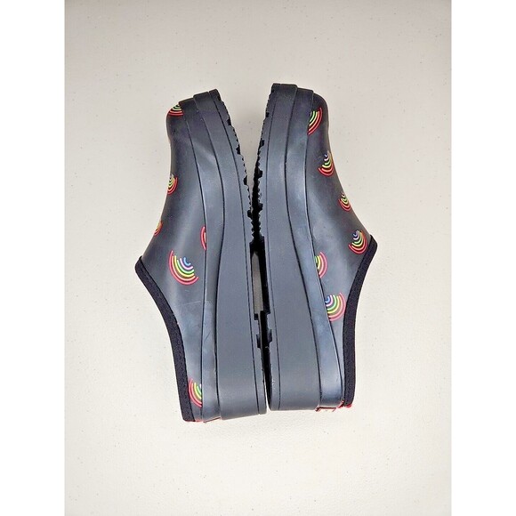 Nwb Hunter Women's Original Waterproof Play Mini Rainbow Print Clogs Size 8 - Picture 6 of 12